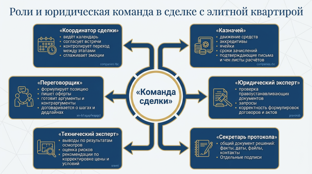 Роли и юридическая команда